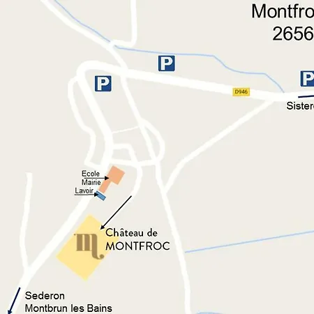 ベッド・アンド・ブレックファスト Chateau De Montfroc